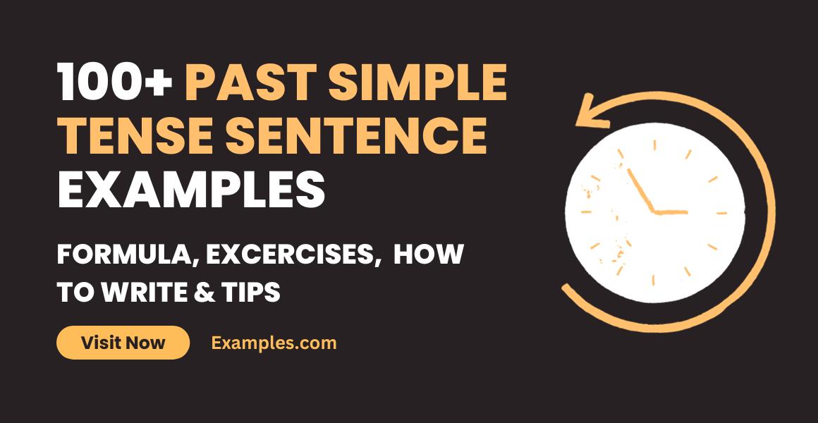 100 sentences of simple past tense