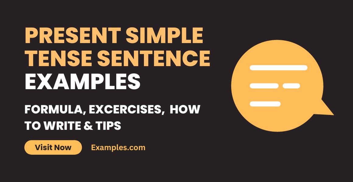 100 sentences of simple present tense