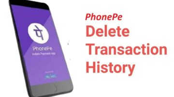 How to delete Phonepe history