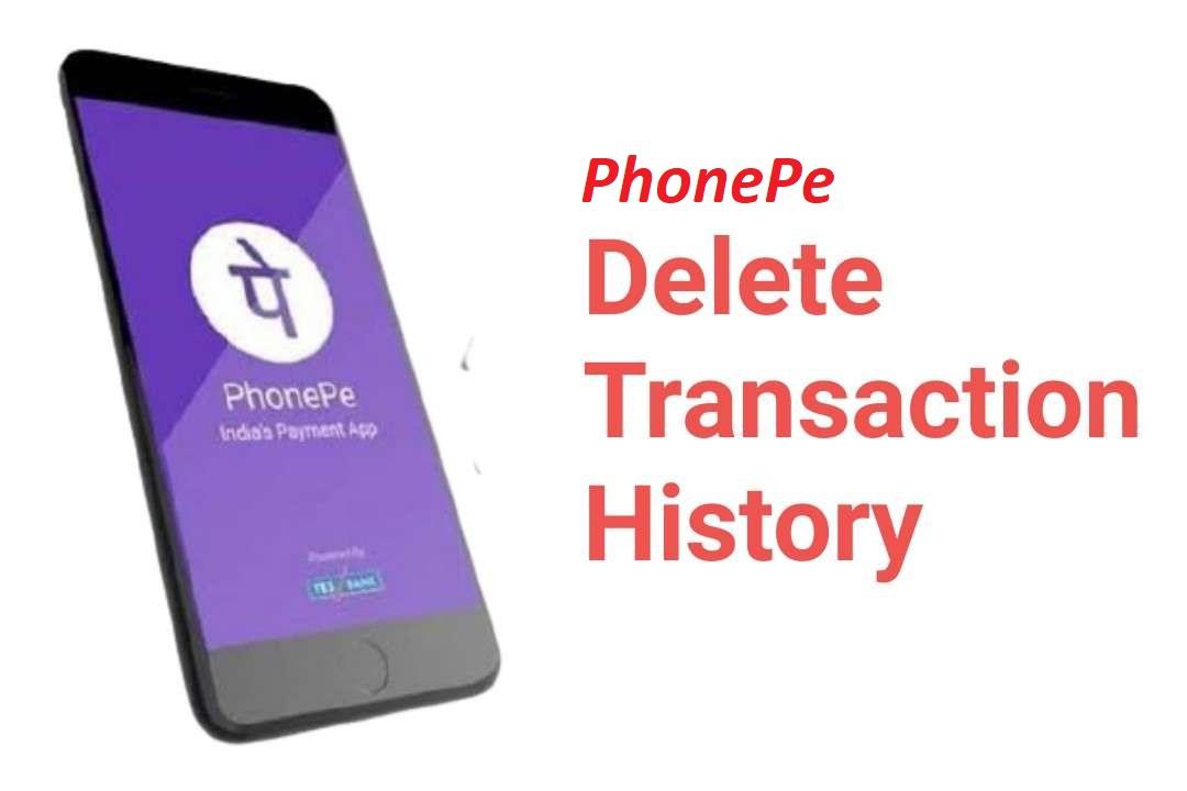 how to delete history in phonepe